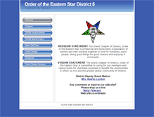 Tablet Screenshot of oesdistrict5.org
